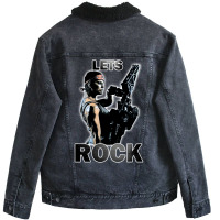 Lets Rock Unisex Sherpa-lined Denim Jacket | Artistshot