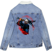 Jason Voorhees  Guitar Kill Unisex Sherpa-lined Denim Jacket | Artistshot