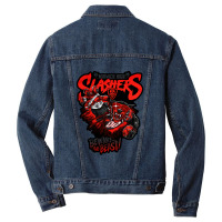 Red Glass Angry Dog Men Denim Jacket | Artistshot