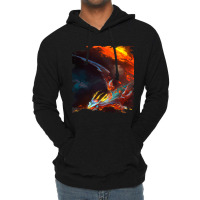 Space Dragon Breathing Fire 2 Lightweight Hoodie | Artistshot