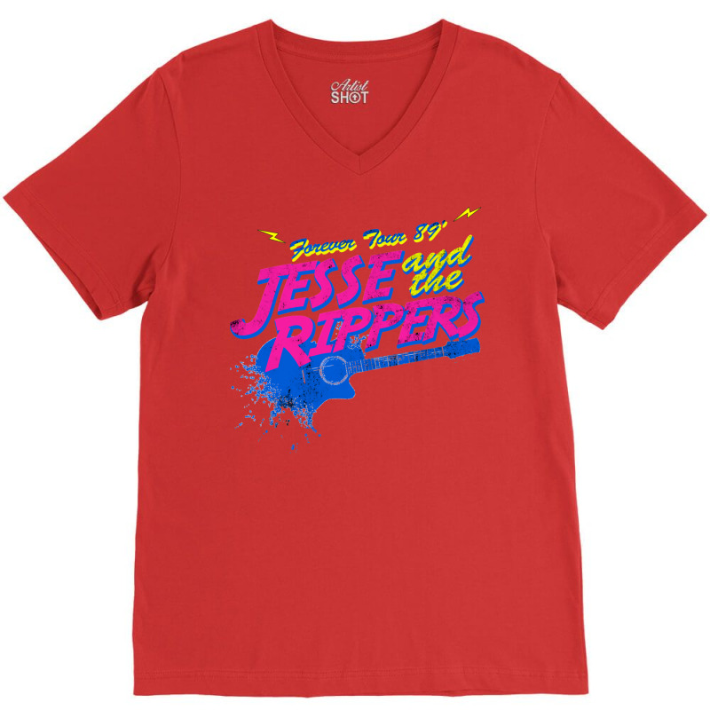 Jesse And The Rippers V-neck Tee | Artistshot