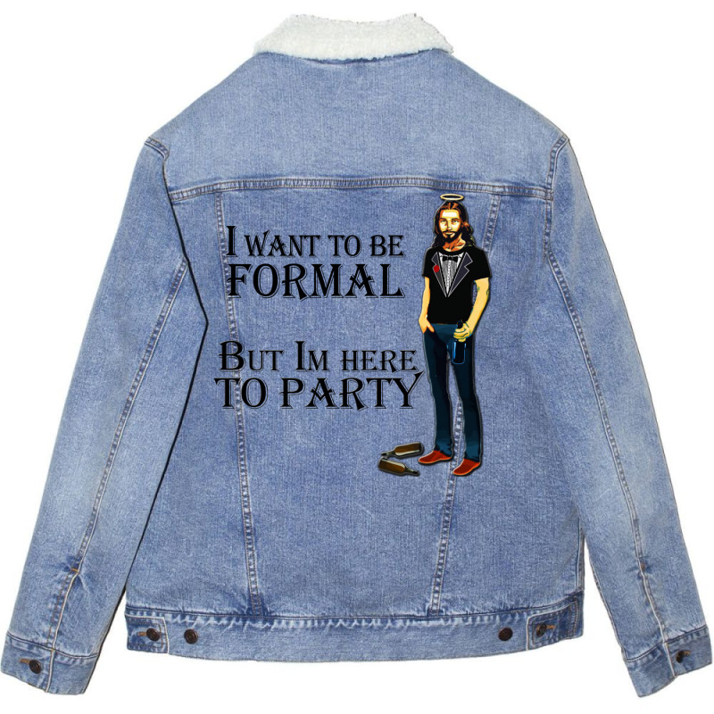 Jesus Parties Unisex Sherpa-lined Denim Jacket | Artistshot