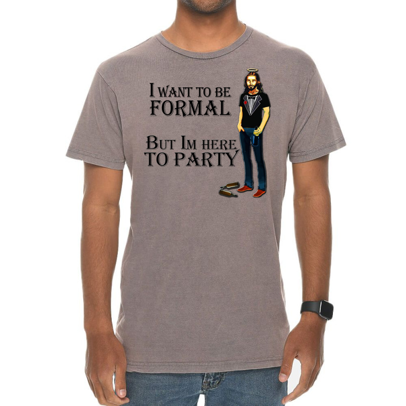 Jesus Parties Vintage T-shirt | Artistshot