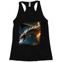 Space Dragon Breathing Fire Racerback Tank | Artistshot