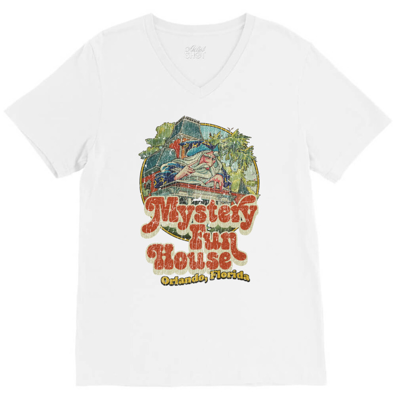 Mystery Fun House Orlando V-Neck Tee by liipanedroyu | Artistshot