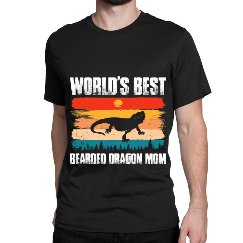 Worlds Best Bearded Dragon Mom Reptile Lizard Gecko Mom Classic T-shirt by MELISSABISHOP | Artistshot