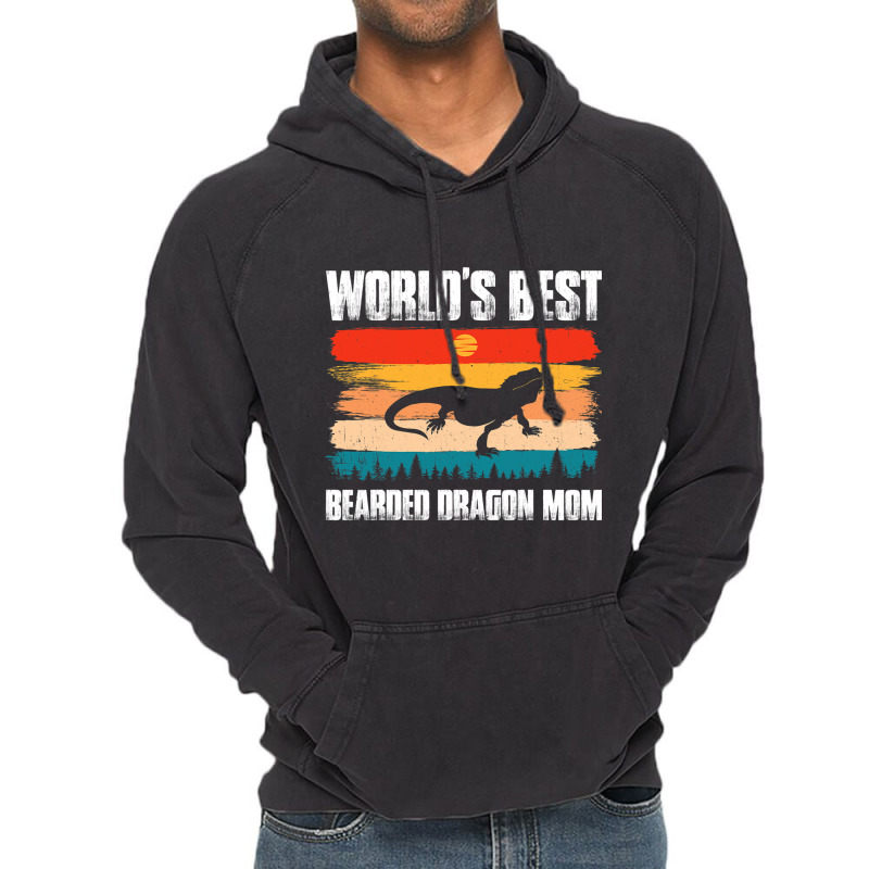 Worlds Best Bearded Dragon Mom Reptile Lizard Gecko Mom Vintage Hoodie by MELISSABISHOP | Artistshot