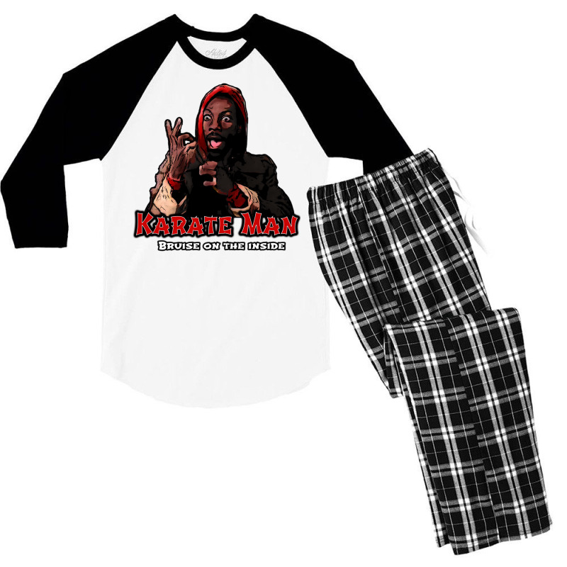 Karate Man Men's 3/4 Sleeve Pajama Set | Artistshot