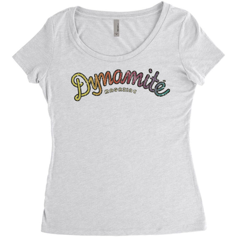 Dynamite Magazine Women's Triblend Scoop T-shirt by sheneemanawik | Artistshot