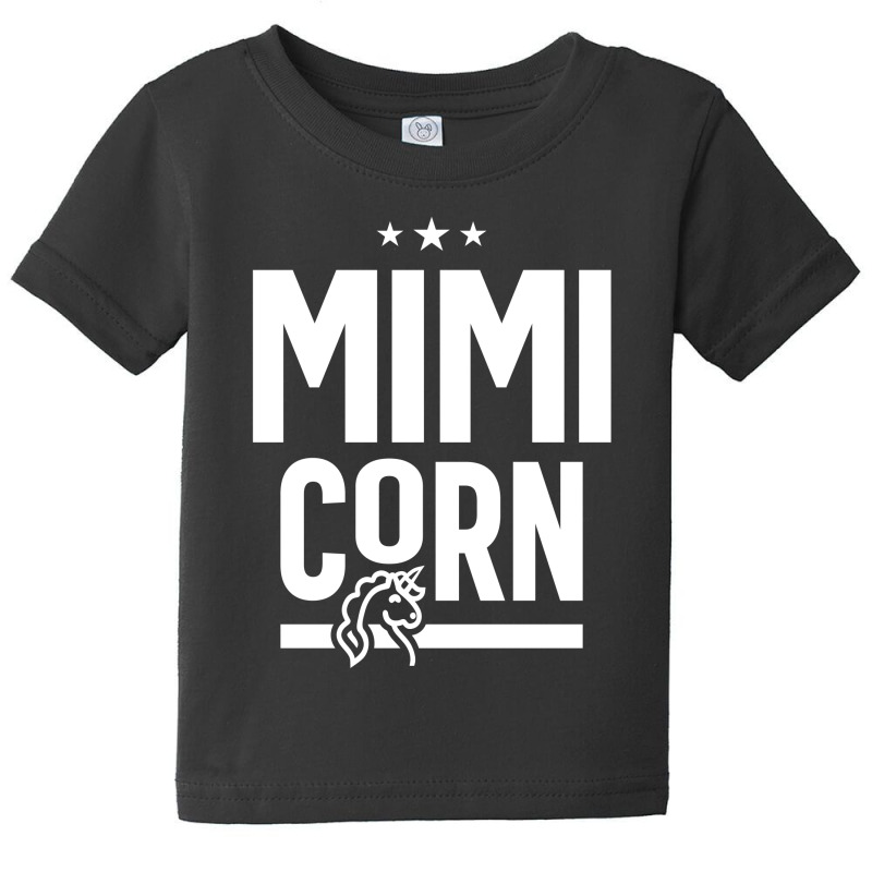 Womens Funny Mimicorn Unicorn Costume Mimi Mother's Day Baby Tee | Artistshot