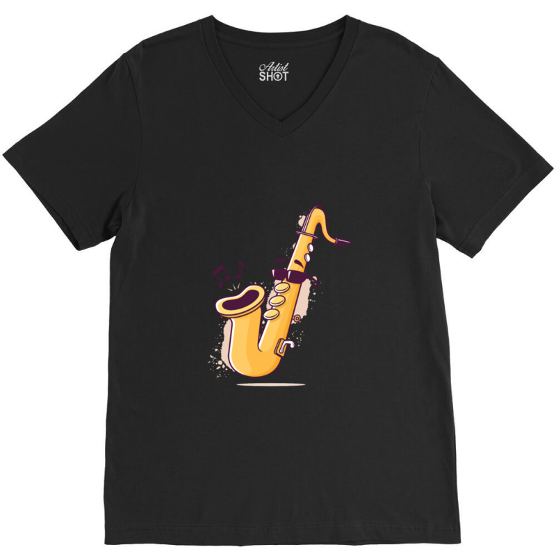 Smooooth Jazz V-neck Tee | Artistshot