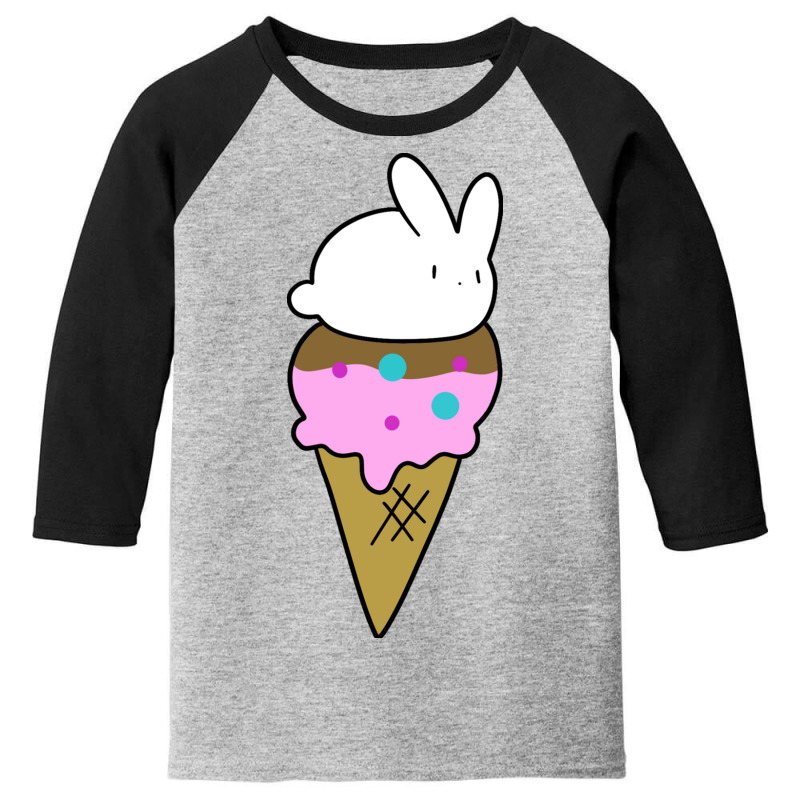 Bunny Icecream Cone Youth 3/4 Sleeve by edoh2 | Artistshot