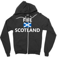 Fife Scotland Scottish Flag City T Shirt Zipper Hoodie | Artistshot