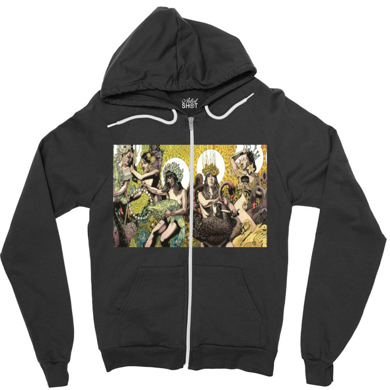 Baroness Yellow & Green Zipper Hoodie | Artistshot