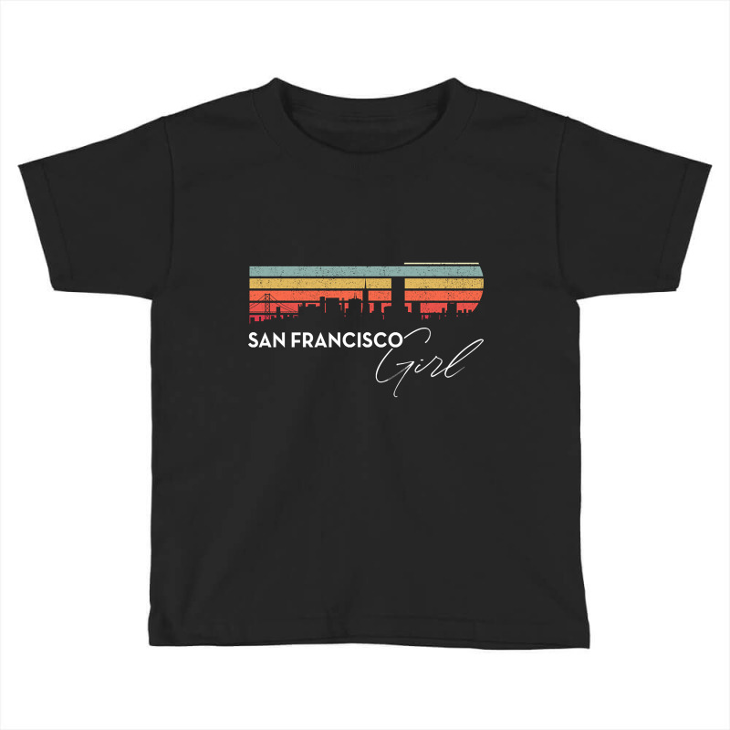 Hot Trend San Francisco Girl Retro Sunset City Skyline Souvenir Toddler T-shirt by haodinhvan1 | Artistshot