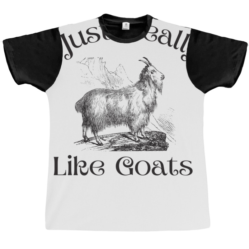 I Just Really Like Goats  Funny Goat Gift 1 Graphic T-shirt | Artistshot