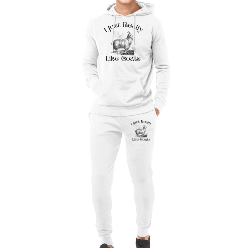 I Just Really Like Goats  Funny Goat Gift 1 Hoodie & Jogger Set | Artistshot