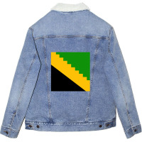 Barony Of The Steppes Populace Badge Square Unisex Sherpa-lined Denim Jacket | Artistshot