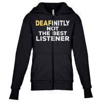 Deaf Asl Sign Language Hearing Loss Awareness T Shirt Youth Zipper Hoodie | Artistshot