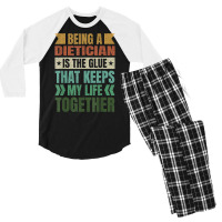 Dietician Keeps My Life Together Nutritionist Medical Staff T Shirt Men's 3/4 Sleeve Pajama Set | Artistshot