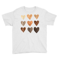 Diversity Heart Skin Tones Black Pride Kindness Melanin Gift T Shirt Youth Tee | Artistshot