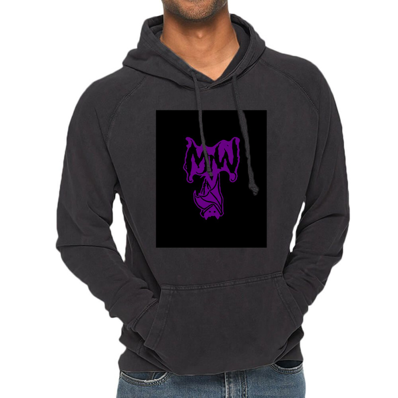 Bat Purple Motionless Vintage Hoodie | Artistshot