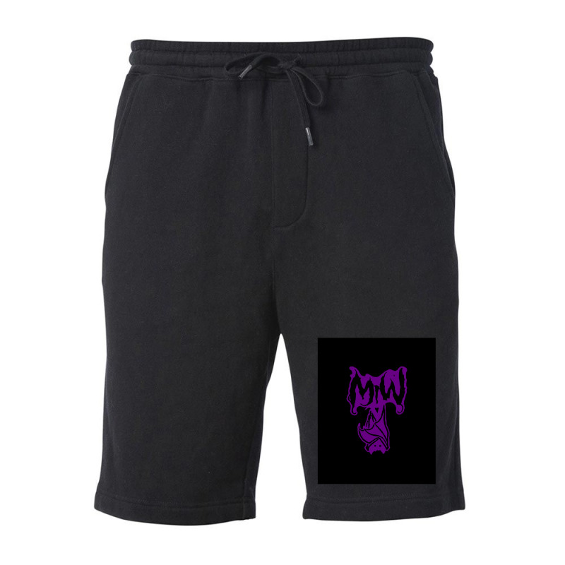 Bat Purple Motionless Fleece Short | Artistshot