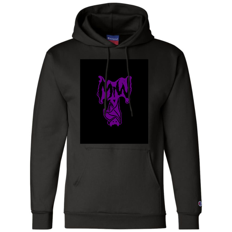 Bat Purple Motionless Champion Hoodie | Artistshot