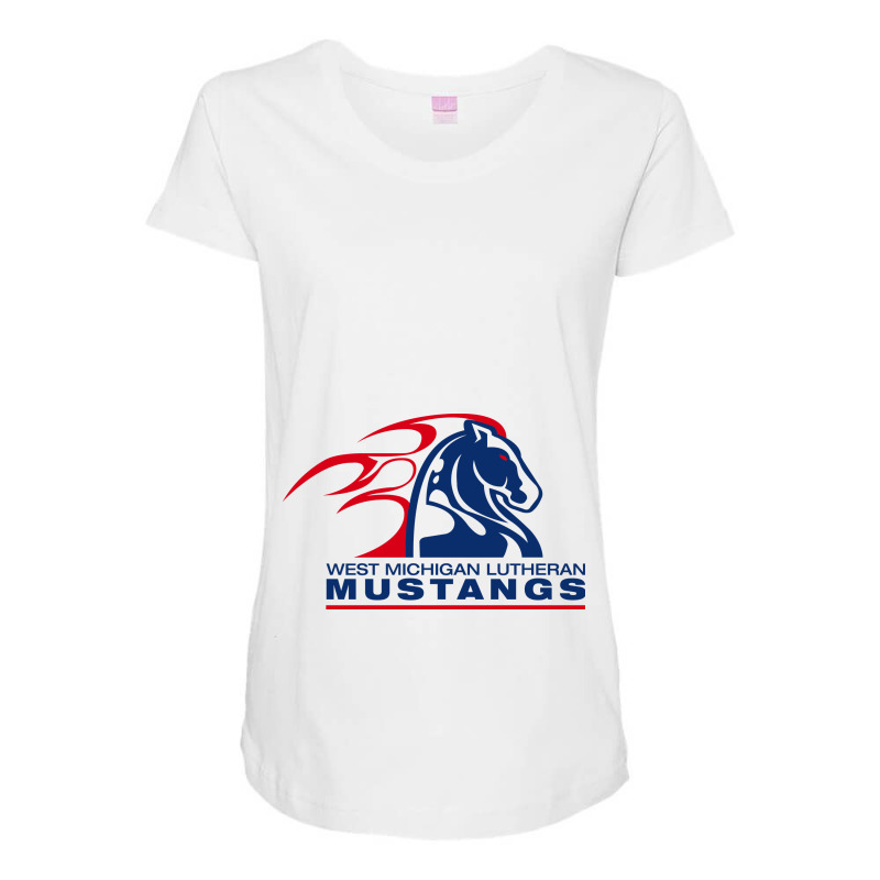 West Michigan Lutheran High School Maternity Scoop Neck T-shirt by QinthiaRaissa | Artistshot