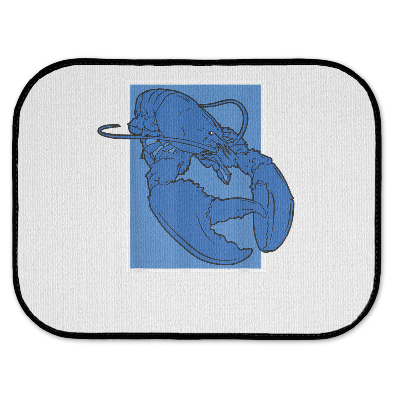 Funny Jumpscare Lobster Meme Blue Crustacean T Shirt Rear Car Mat | Artistshot