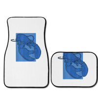 Funny Jumpscare Lobster Meme Blue Crustacean T Shirt Full Set Car Mats | Artistshot