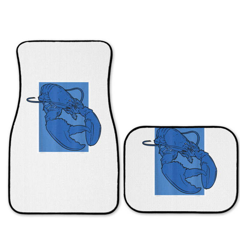 Funny Jumpscare Lobster Meme Blue Crustacean T Shirt Full Set Car Mats | Artistshot