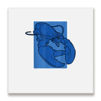 Funny Jumpscare Lobster Meme Blue Crustacean T Shirt Metal Print Square | Artistshot