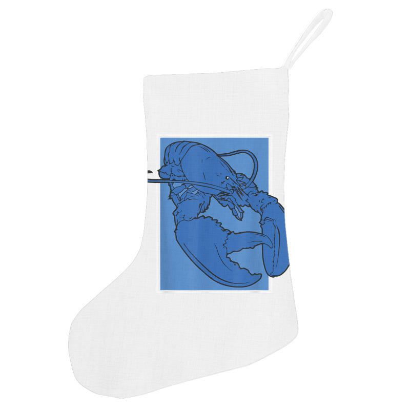 Funny Jumpscare Lobster Meme Blue Crustacean T Shirt Holiday Stocking | Artistshot