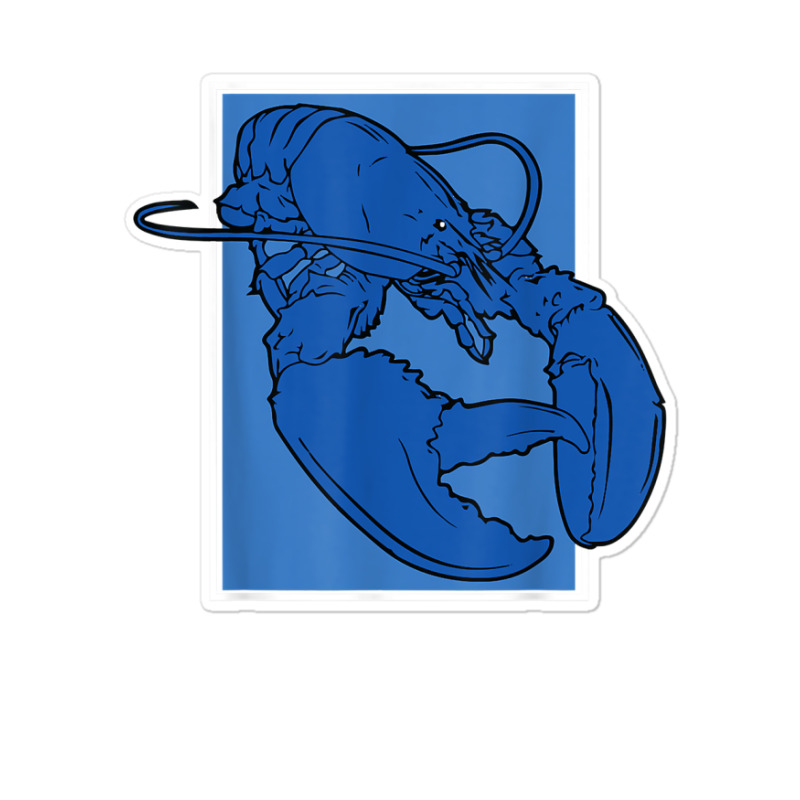 Funny Jumpscare Lobster Meme Blue Crustacean T Shirt Sticker | Artistshot