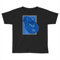 Funny Jumpscare Lobster Meme Blue Crustacean T Shirt Toddler T-shirt | Artistshot