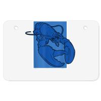 Funny Jumpscare Lobster Meme Blue Crustacean T Shirt Atv License Plate | Artistshot