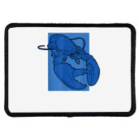 Funny Jumpscare Lobster Meme Blue Crustacean T Shirt Rectangle Patch | Artistshot