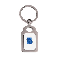 Funny Jumpscare Lobster Meme Blue Crustacean T Shirt Silver Rectangle Keychain | Artistshot