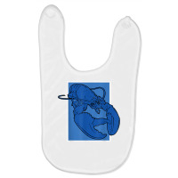 Funny Jumpscare Lobster Meme Blue Crustacean T Shirt Baby Bibs | Artistshot