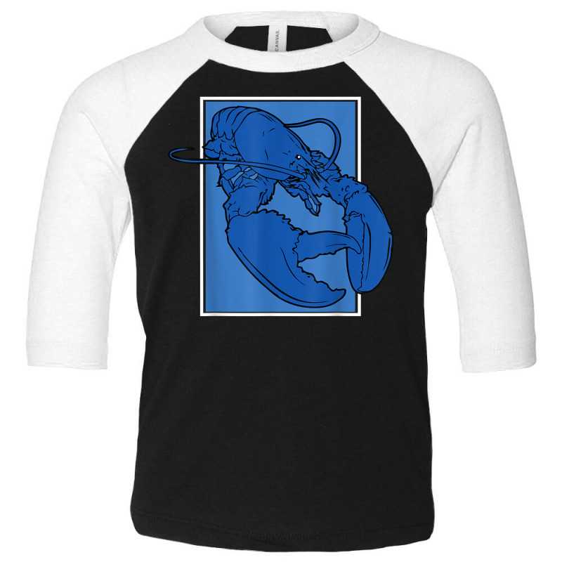 Funny Jumpscare Lobster Meme Blue Crustacean T Shirt Toddler 3/4 Sleeve Tee | Artistshot