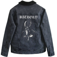 Bathory Scandinavian Black Metal Unisex Sherpa-lined Denim Jacket | Artistshot