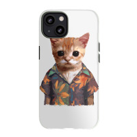 El Gato Meme Cat Cute Funny Elgato Wearing Hawaiian Shorts T Shirt Iphone 13 Case | Artistshot