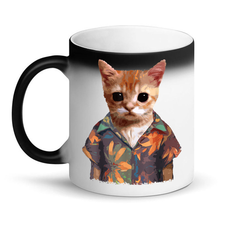 El Gato Meme Cat Cute Funny Elgato Wearing Hawaiian Shorts T Shirt Magic Mug | Artistshot