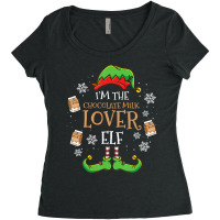 Im The Chocolate Milk Lover Elf Christmas Women's Triblend Scoop T-shirt | Artistshot