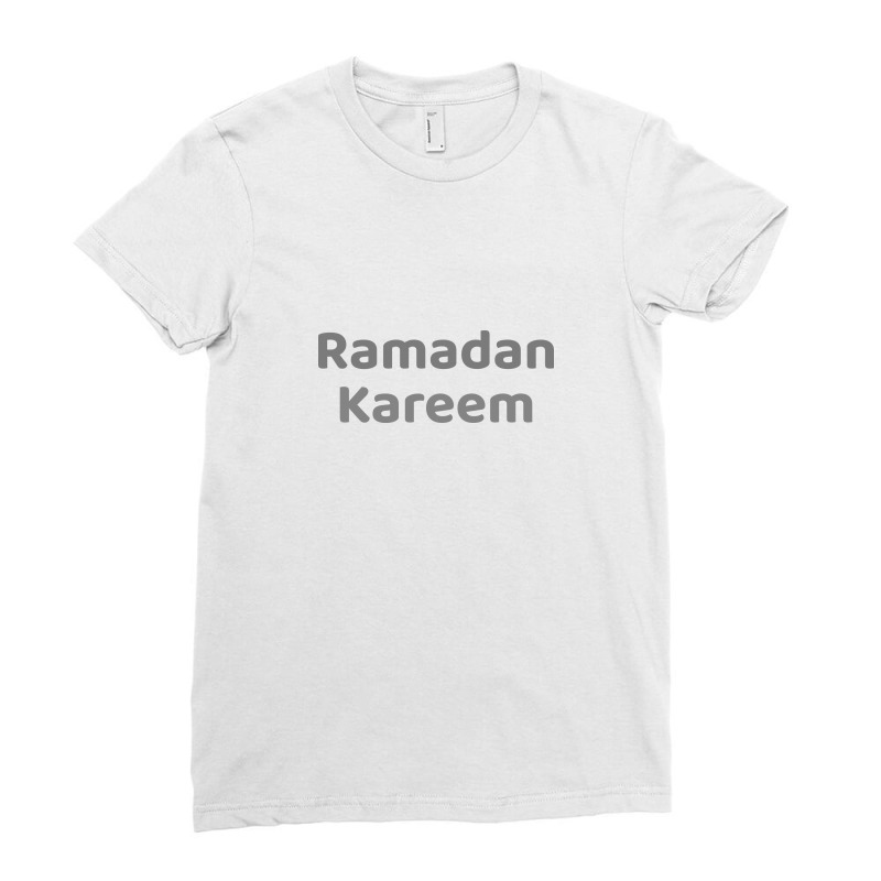 Ramadan Kareem Islamic Holidays Fasting Muslim Ladies Fitted T-Shirt by Mim232007 | Artistshot