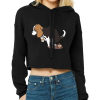 Limited Edition Coffee Makes Me Poop Beagle Cropped Hoodie | Artistshot