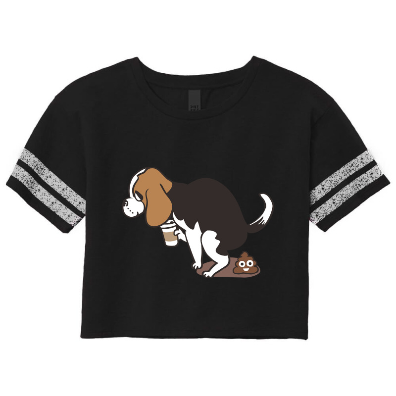 Limited Edition Coffee Makes Me Poop Beagle Scorecard Crop Tee by hongquangd | Artistshot