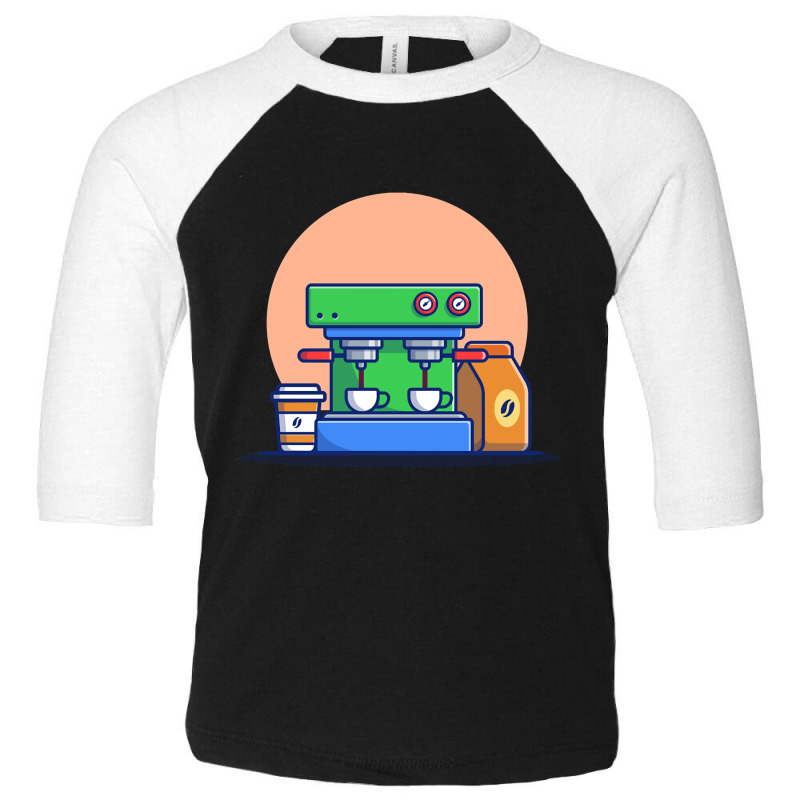 Limited Edition Coffee Machine Espresso, Mugs, Cup And Coffee Pack Toddler 3/4 Sleeve Tee | Artistshot