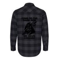 Come To The Dark Side We Have Cookie Black Print Flannel Shirt | Artistshot